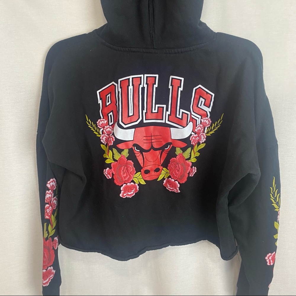 NBA Chicago bulls cropped hoodie